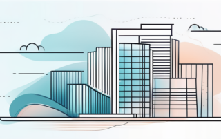 Diagramm der Gehälter verschiedener Top-Unternehmen mit Lupe.