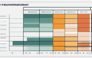 Diagramm einer Gehaltstabelle mit Lupe und Tarifvertragsdokument im Hintergrund.