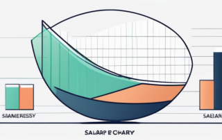 Diagramm mit Gehaltsbereichen für kaufmännische Leitungen verschiedener Branchen.