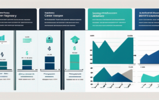 Diagramm mit Gehaltsbereichen für Produktmanager auf einem Schreibtisch.