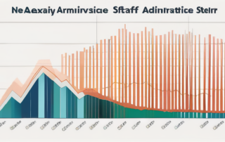 Diagramm mit Gehaltsbereichen für Sachbearbeiter in NRW.