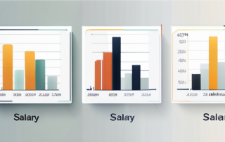 Diagramm mit Gehaltsbändern verschiedener Berufe in Deutschland