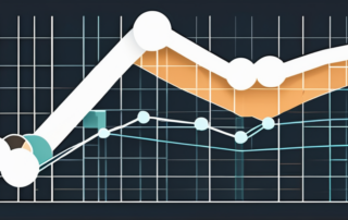 Diagramm mit Gehaltsentwicklung über fünf Jahre, im Hintergrund Hochschulabsolventen.
