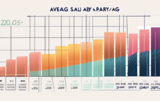 Diagramm mit Gehaltskurven verschiedener Altersgruppen auf blauem Hintergrund.