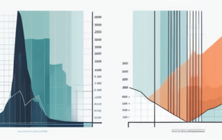 Diagramm mit Gehaltsscheinen und Taschenrechner auf einem Schreibtisch.