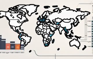 Diagramm mit Gehaltsspannen für Maschinenbauingenieure über einen Laptop.