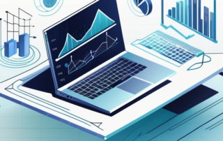 Diagramm mit Gehaltsspannen und Datenwissenschafts-Symbolen.