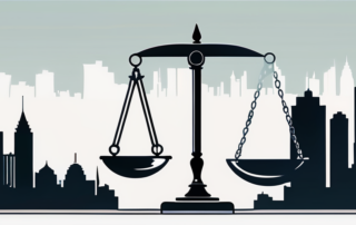 Diagramm mit Gehaltsspannen verschiedener Berufe auf einem Schreibtisch.