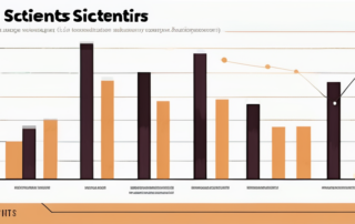 Diagramm mit Gehaltsspannen von Data Scientists auf leuchtendem Bildschirm.