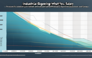Diagramm mit Gehaltsstatistiken für Wirtschaftsingenieure verschiedenen Erfahrungsniveaus.