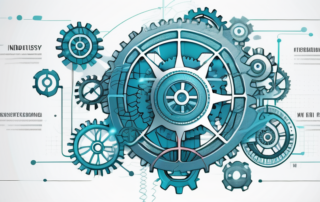 Diagramm mit verschiedenen Branchen und Gehaltsabstufungen in leuchtenden Farben.
