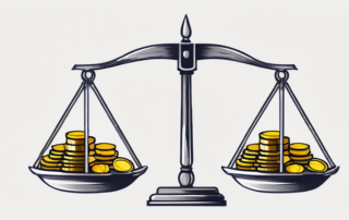 Diagramm mit verschiedenen Gehaltsskalen, Lupe auf höchstem Wert.