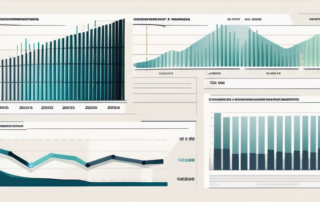 Diagramm zeigt Durchschnittsgehälter von Sachbearbeitern in verschiedenen Branchen 2023.