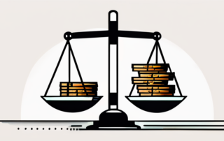 Diagramme vergleichen Löhne und Gehälter neben Stift und Brille.