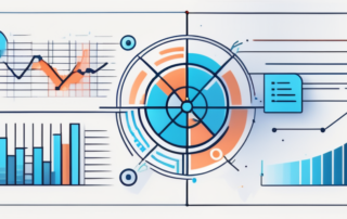 Dollarzeichen auf Staatenkarte der USA, gestapelte Geldscheine im Vordergrund.