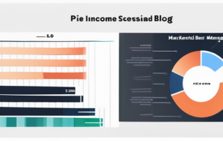 Ein Diagramm zeigt Gehaltsspannen von Marketing Managern auf einem Laptop.
