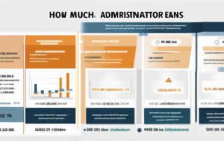 Ein Diagramm zeigt verschiedene Gehälter für Administratoren nach Erfahrung.