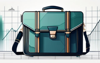 Ein Geschäftsführer betrachtet nachdenklich eine aufsteigende Gewinnkurve auf einem Diagramm.