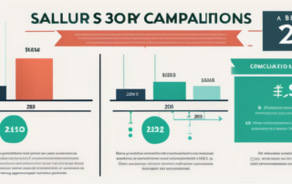 Einblicke in offenes Laptop mit Gehaltsrechner Grafiken und Diagramme.