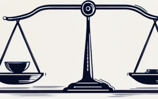 Eine Person, die Gehaltstabellen auf einem Schreibtisch studiert.