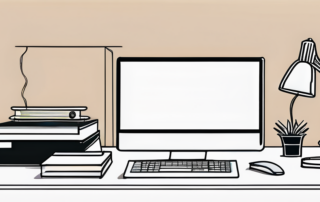 Eine Sekretärin betrachtet nachdenklich ihr Gehaltsabrechnung.