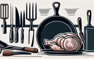 Fleischer bei der Arbeit, zeigt Daumen hoch, lächelt optimistisch.