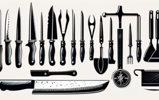 Fleischermeister präsentiert stolz Fleischwaren in einer modernen Metzgerei.