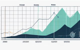 Geschäftsführer schaut optimistisch auf steigende finanzielle Diagramme.