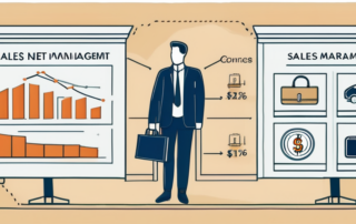 Geschäftsmann analysiert Gehaltsstatistiken auf digitalem Tablet.