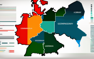 Grafik der durchschnittlichen Gehälter in verschiedenen Branchen in Deutschland.