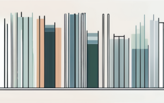 Grafik der Gehaltsspannen in verschiedenen Marketing-Berufen auf einem Monitor.