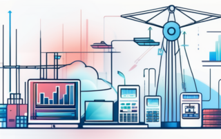 Grafik der Gehälter verschiedener Manager mit Lupe und Geldscheinen