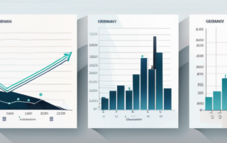Grafik der Lohnverteilung in Deutschland mit aufsteigender Kurve