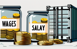 Grafik: Lohnscheine und Gehaltsabrechnungen nebeneinander auf einem Schreibtisch.
