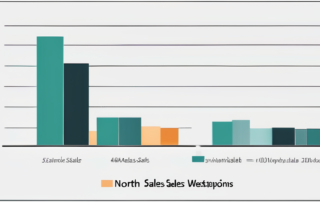 Grafik mit Gehaltsbereichen für Vertriebsmitarbeiter in Nordrhein-Westfalen.