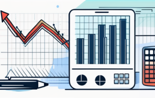 Grafik mit Gehaltsbereichen, Taschenrechner und NRW-Karte im Hintergrund.