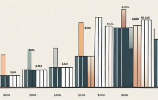 Grafik mit Gehaltsbereichen von Marketing-Management-Experten in verschiedenen Branchen.