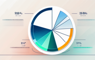 Grafik mit Gehaltskurve, Eurozeichen, stilisierte Figuren in Anzügen.