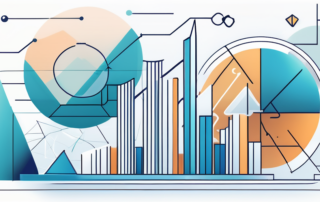 Grafik mit Gehaltsleiter, Berufsbezeichnungen und steigenden Geldstapeln.