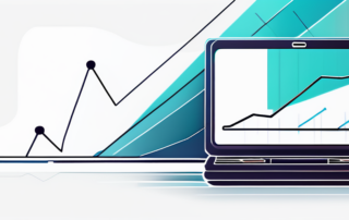 Grafik mit Gehaltsskalen und Absolventen in Hintergrund.