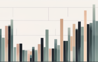 Grafik mit geordneten Geldscheinen und aufsteigenden Pfeil.