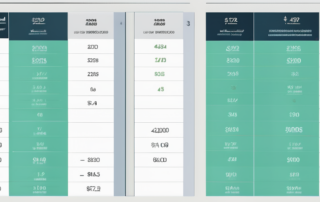 Grafik mit steigenden Gehaltszahlen und Logistiksymbolen im Hintergrund.