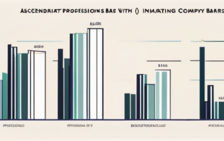 Grafik mit verschiedenen Berufen und dazugehörigen Gehaltsbalken.