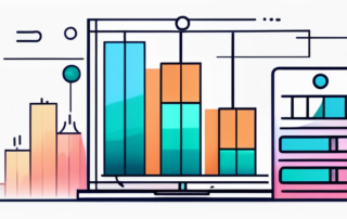 Grafik mit wachsender Gehaltskurve und stilisierten Personen in Business-Kleidung.