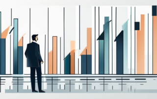 Grafik Tabelle Gehälter verschiedener Führungspositionen, Geldscheine im Hintergrund.