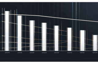Grafik Torte, Diagramm Gehälter im Marketing, Geldscheine, Manager-Silhouette.