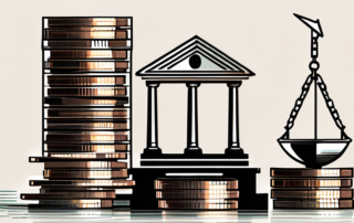 Grafik zeigt aufsteigende Pfeile auf einem Gehaltsscheck in der Hand.