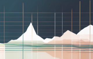 Grafik zeigt Einkommensverteilung in USA mit steigenden Farbbalken.