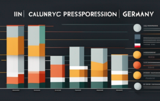 Grafik zeigt Gehaltsskala verschiedener Berufe in Deutschland.