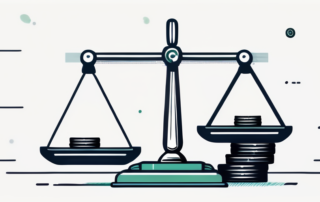 Grafik zeigt Gehaltsskalen mit Lupe auf „Recruiter“ Position fokussiert.